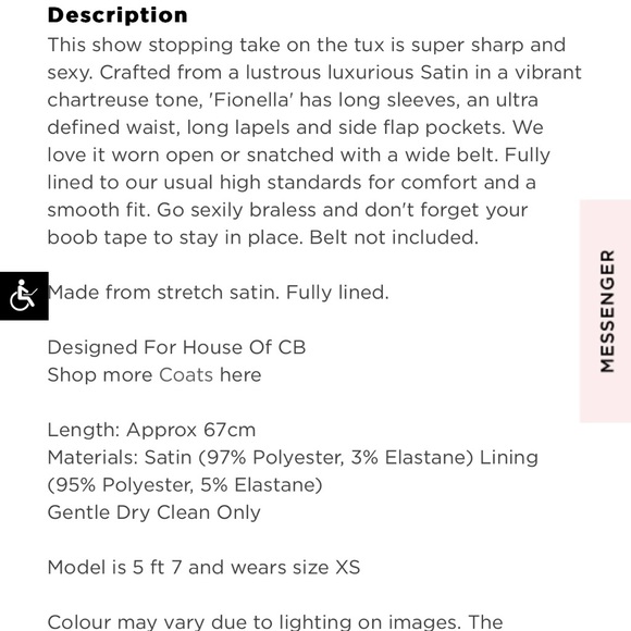 NO OFFERS: New NWOT HOCB Fionella Chartreuse Jacket Large - Picture 5 of 8